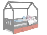 OUTLET - Łóżko Domek dziecięce 160x80 dla dzieci szary D3A