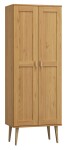 Szafa sosnowa Venuci 2D nr1 wieszak/półki 79 cm