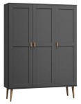 Szafa sosnowa Venuci 3D nr1 wieszak/półki 117 cm