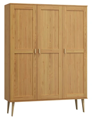 Szafa sosnowa Venuci 3D nr1 wieszak/półki 135 cm