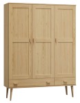 Szafa sosnowa Venuci 3D nr2 wieszak/półki szuflada 135 cm sosna