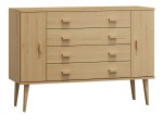 Komoda sosnowa drewniana Venuci nr3 135 cm 4s