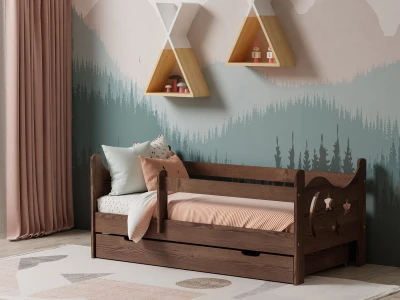 Łóżko dziecięce Dora 160X80 orzech