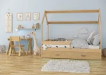 Łóżko Domek dziecięce 160x80 dla dzieci sosna D3