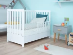 Łóżeczko dziecięce sosnowe Baby Sleep 60x120 białe