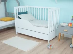 Łóżeczko dziecięce sosnowe Baby Sleep 60x120 białe