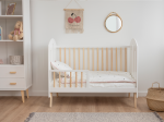 Łóżeczko dziecięce sosnowe Baby Dream 60x120 białe/sosna