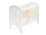 Łóżeczko dziecięce sosnowe Baby Dream 60x120 białe/sosna