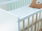 Łóżeczko dziecięce sosnowe Baby Happy  60x120 białe/sosna