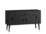 Komoda drewniana Venuci nr5 155 cm 1s 4d czarna