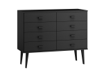 Komoda sosnowa  Venuci nr2 135 cm 4s czarna