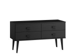 Komoda sosnowa drewniana Venuci nr2 117 2s czarna