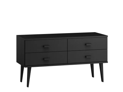 Komoda sosnowa drewniana Venuci nr2 175 2s czarna