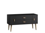 Komoda sosnowa drewniana Venuci nr3 117 cm 2s czarna
