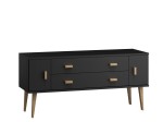 Komoda sosnowa drewniana Venuci nr3 175 cm 2s czarna