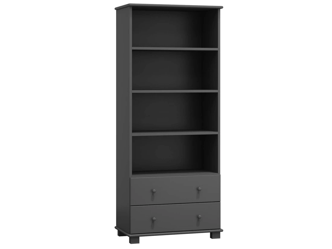 Biblioteczka sosnowa nr1 szara