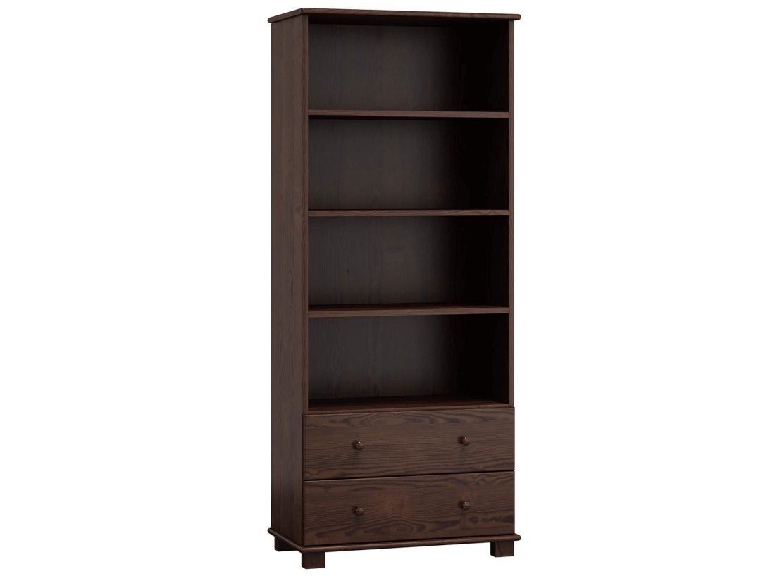 Biblioteczka sosnowa nr1 orzech