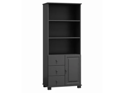 Biblioteczka sosnowa nr2 szara