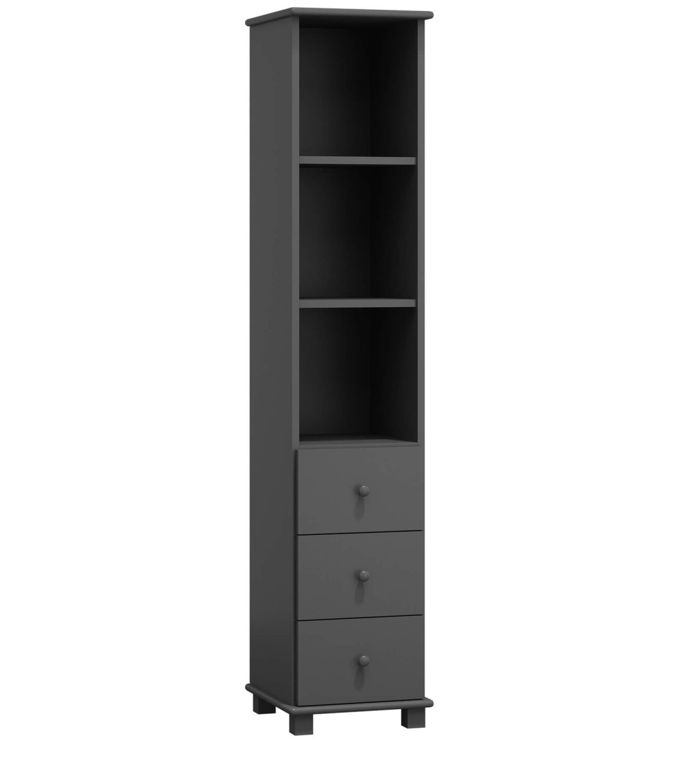 Biblioteczka drewniana nr5 szara