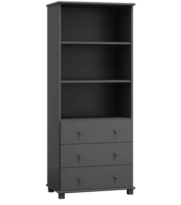 Biblioteczka drewniana nr8 szara