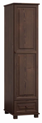Szafa drewniana 1D nr1 półki orzech