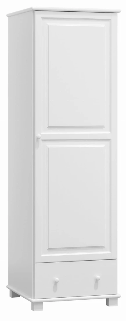 Szafa sosnowa 1D nr5 wieszak biała