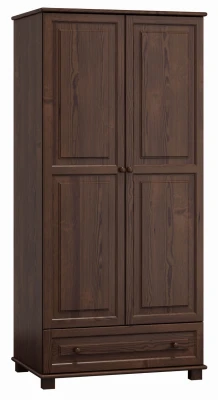 Szafa drewniana 2D nr1 wieszak S90 orzech