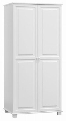 Szafa drewniana 2D nr2 wieszak S90 biała