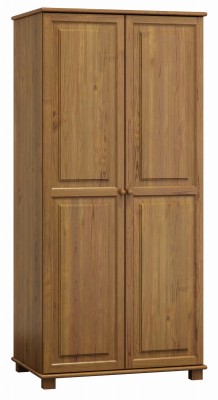 Szafa drewniana 2D nr2 wieszak/półki S80 dąb
