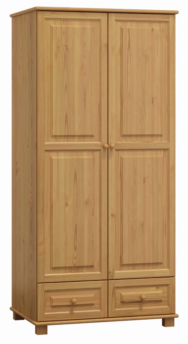 Szafa drewniana 2D nr5 wieszak/półki S80 olcha