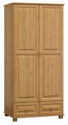 Szafa drewniana 2D nr5 wieszak/półki S80 olcha