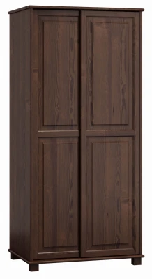 Szafa drewniana 2D nr6 drzwi przesuwne wieszak S80 orzech