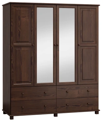 Szafa sosnowa 4D nr4 S160 orzech
