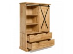 Szafa Witryna Dębowa Loftowa X-oak nr 1