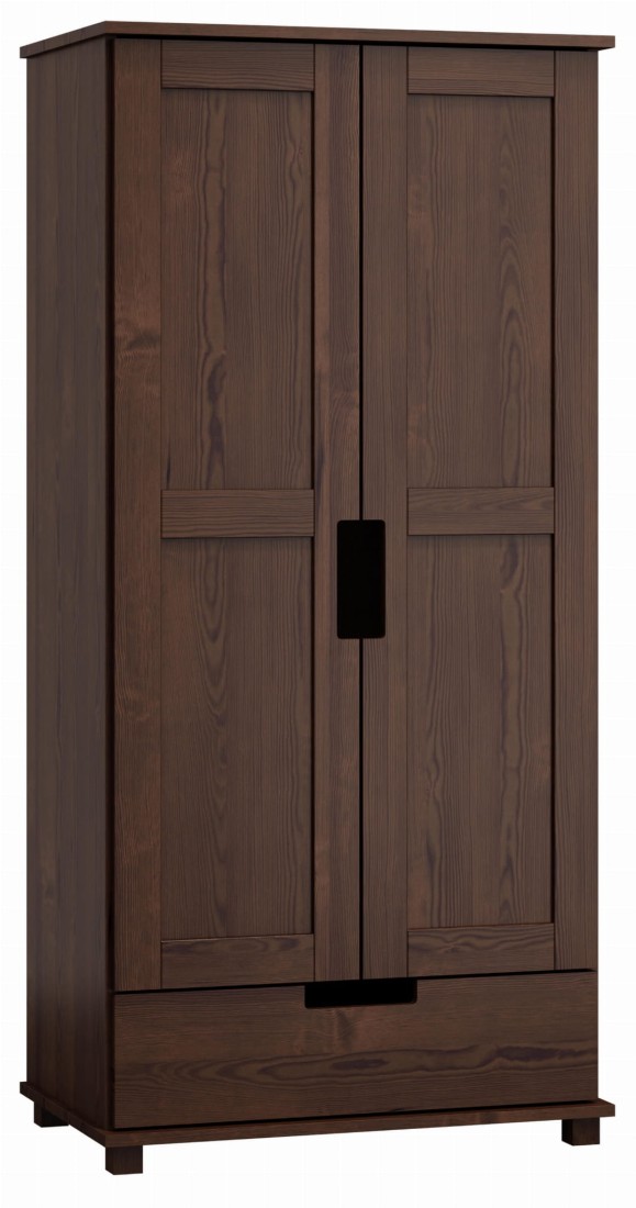 Szafa nr7 Modern 90 wieszak/półki orzech