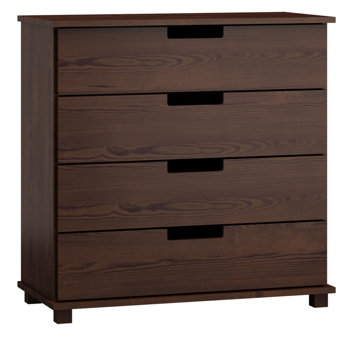 Komoda sosnowa drewniana nr3 Modern 100x100x42 orzech