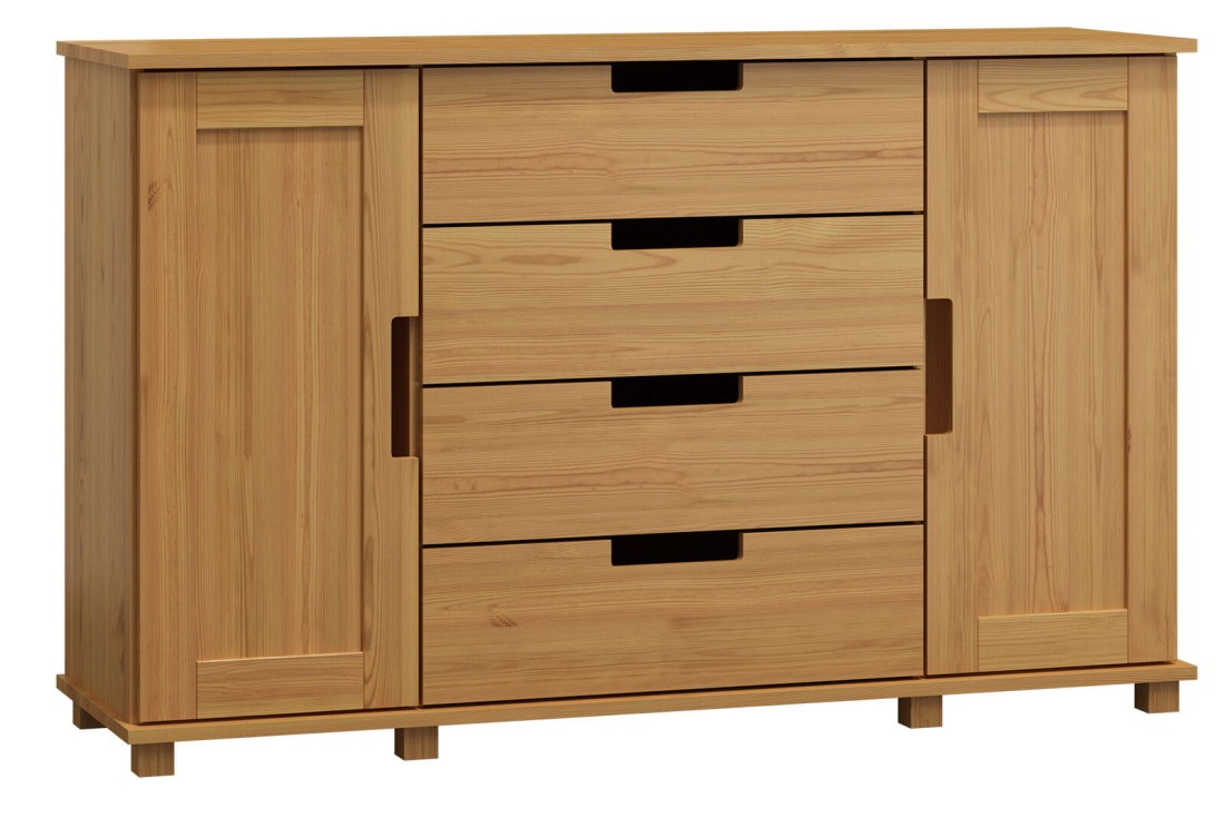 Komoda sosnowa drewniana nr4 Modern 160x100x42 olcha