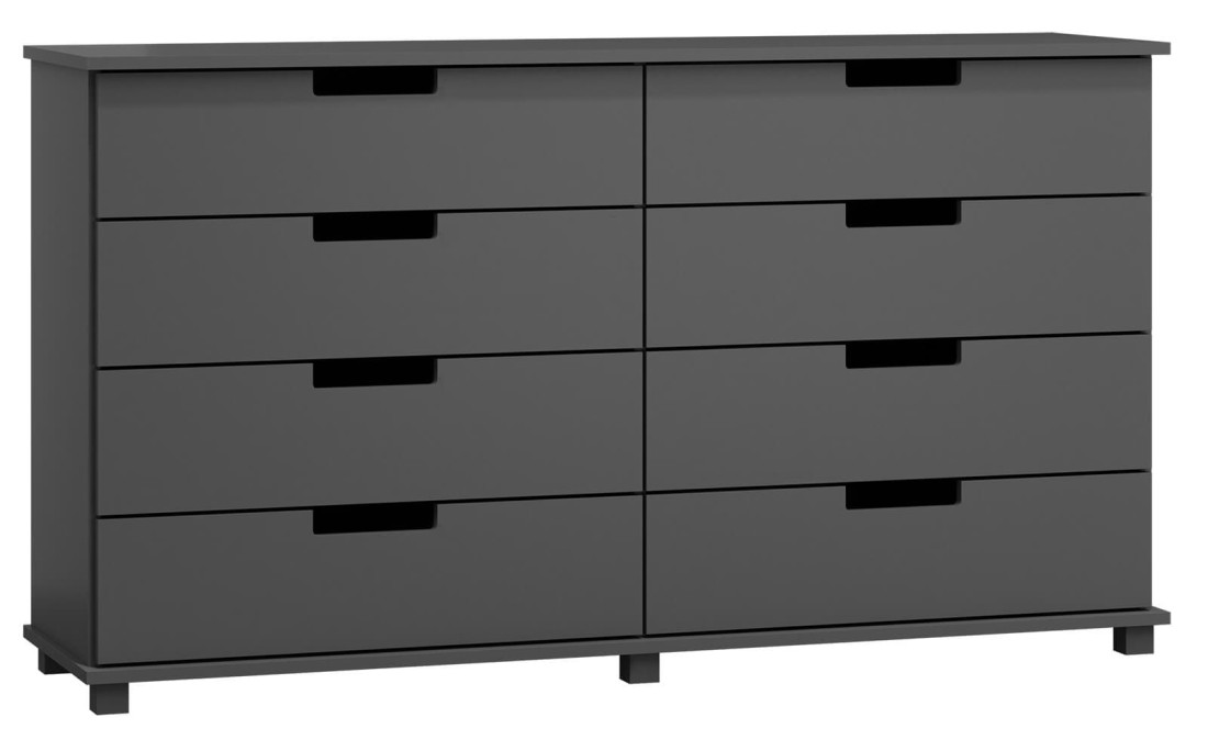 Komoda sosnowa drewniana nr1 Modern 160x80x42 szara