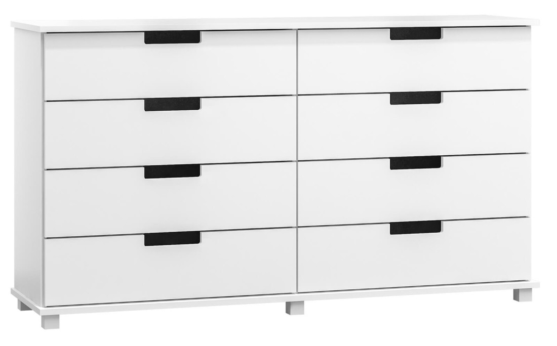 Komoda sosnowa drewniana nr1 Modern 160x80x42 biała