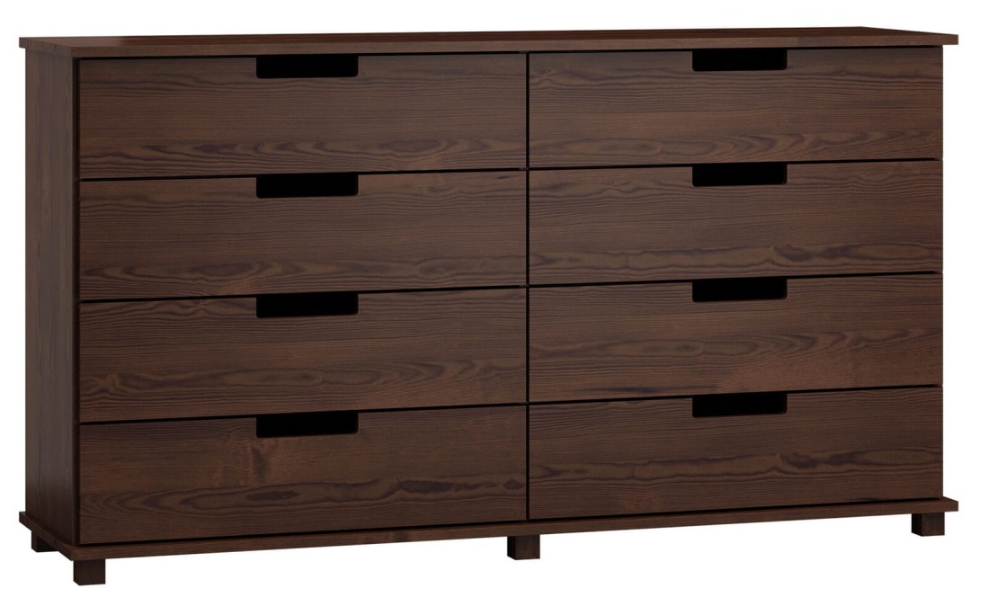 Komoda sosnowa drewniana nr1 Modern 160x100x42 orzech