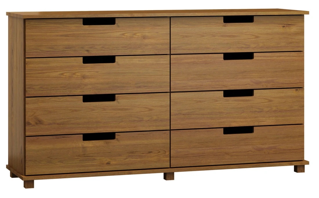 Komoda sosnowa drewniana nr1 Modern 160x100x42 dąb