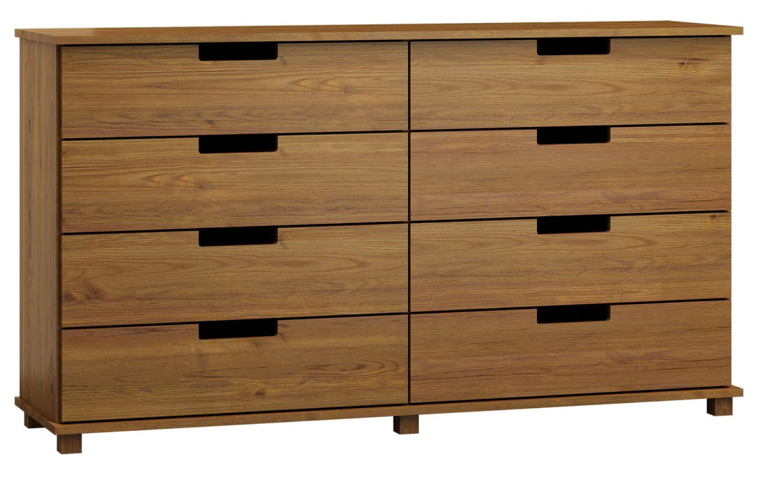 Komoda sosnowa drewniana nr1 Modern 180x80x42 dąb