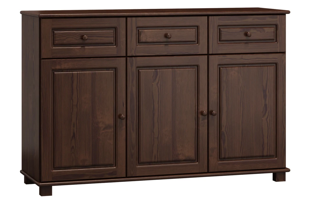 Komoda drewniana sosnowa 153 orzech