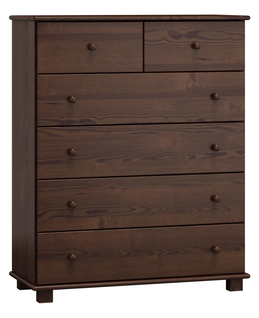 Komoda sosnowa drewniana nr10 g42 orzech