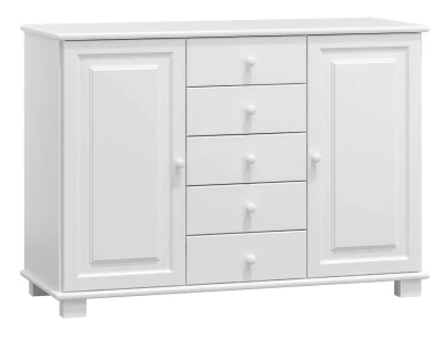 Komoda drewniana sosnowa nr37 biała