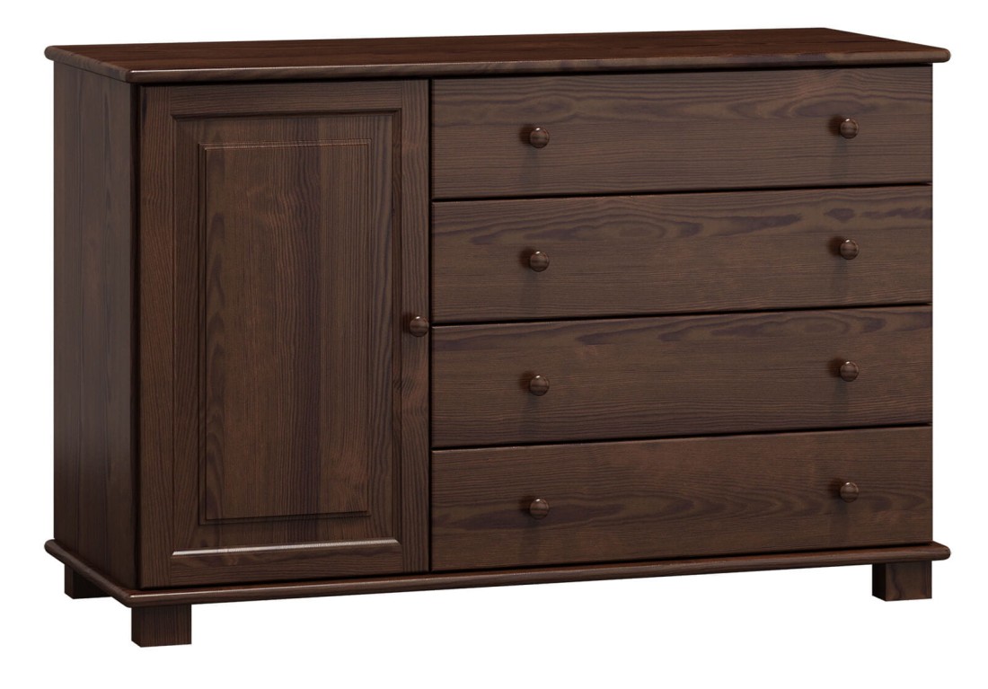 Komoda sosnowa drewniana nr34 g42 orzech