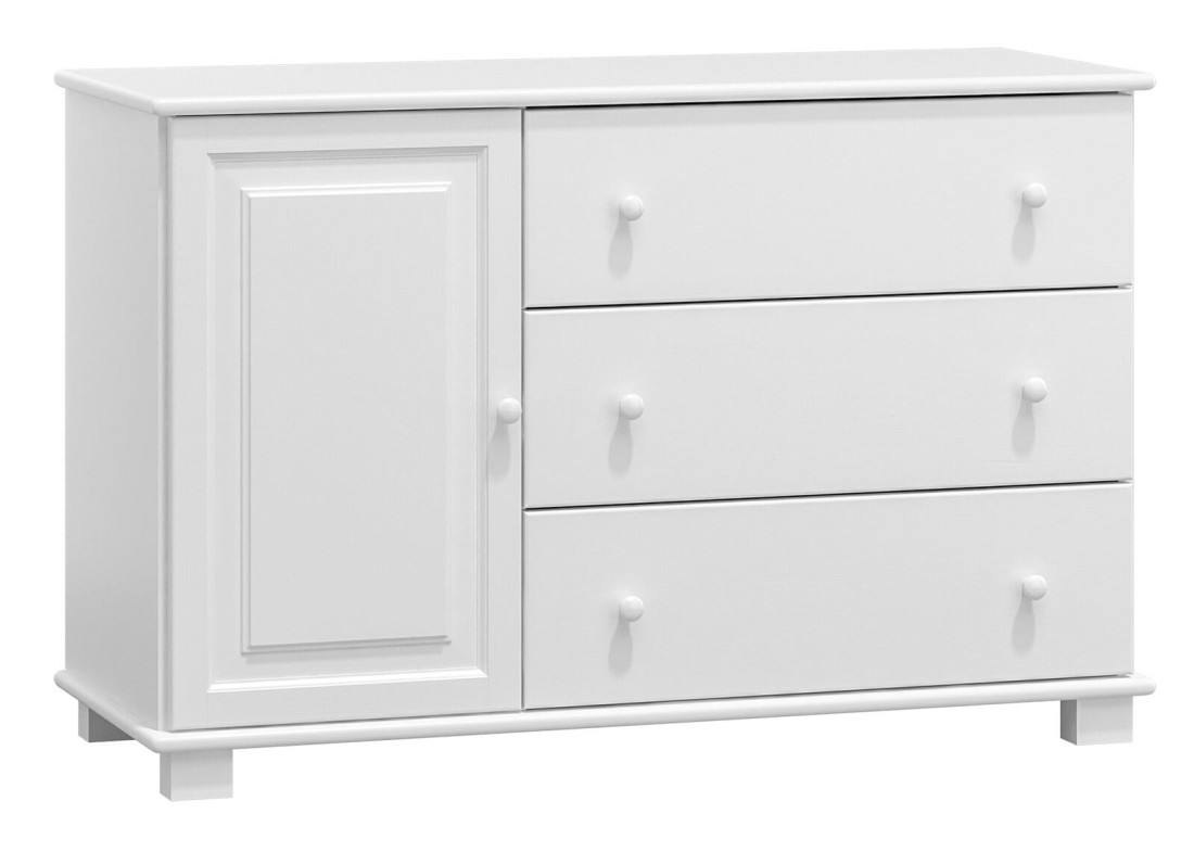 Komoda drewniana sosnowa nr35 g42 biała