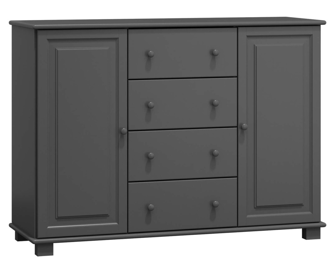 Komoda drewniana sosnowa nr42 g47 szara
