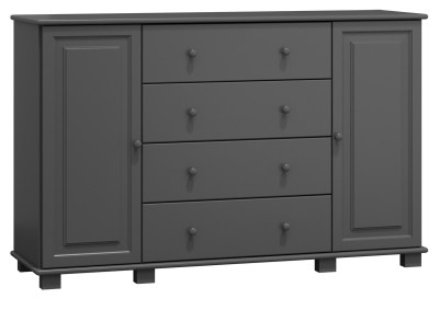 Komoda drewniana sosnowa nr58 g47 szara