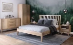 Łóżko drewniane bukowe 160x200 Beskid 01 buk naturalny